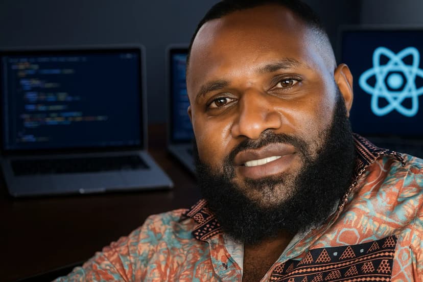 Christopher Nia, website developer in Papua New Guinea and founder of The 404 Fixers